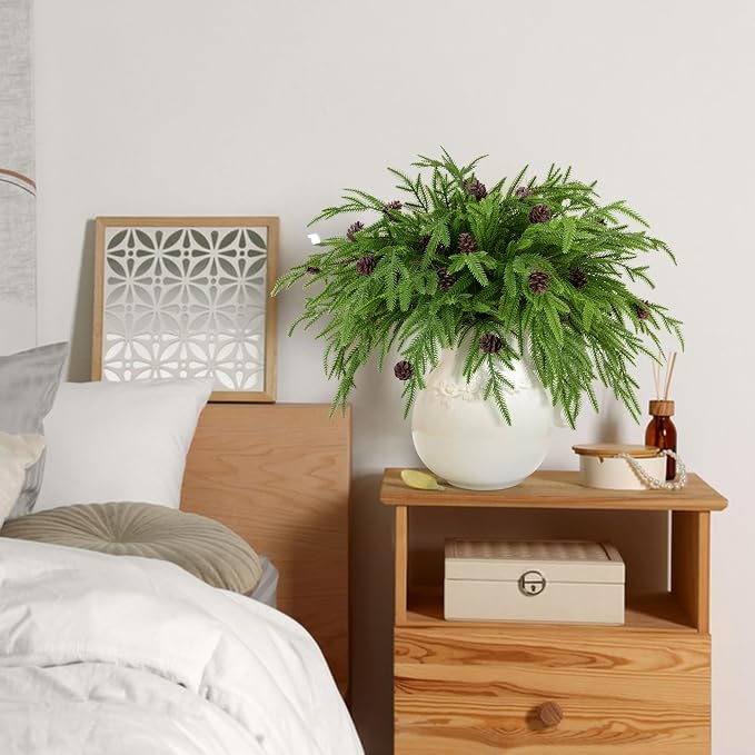 Watayo 10 Pcs Christmas Norfolk Pine Branches - Image 6
