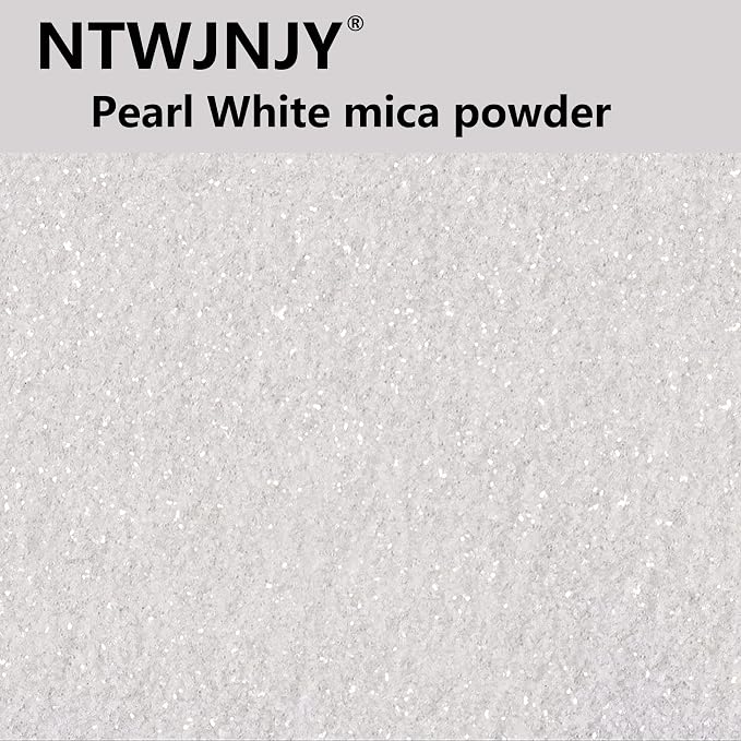 Pearl White Mica Powder, Natural Shimmer Mica Powder - Image 3