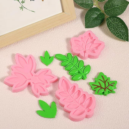 3 Pcs Maple Leaf Silicone Molds, Fern Leaf Chocolate Fondant Molds - Image 9