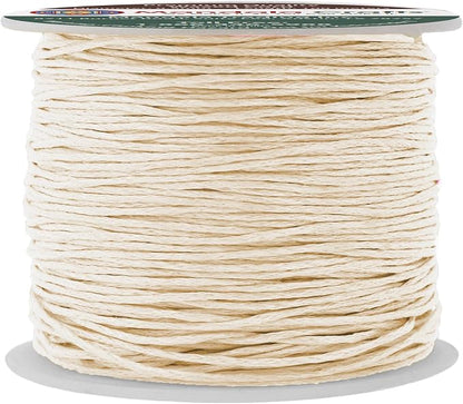 Mandala Crafts 0.5mm 109 Yards Cream Cotton Waxed Cord by MandalaCrafts