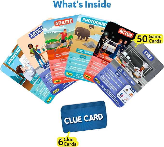 Skillmatics Guess in 10 Professions, Kids & Families Who Love Card Games - Image 2