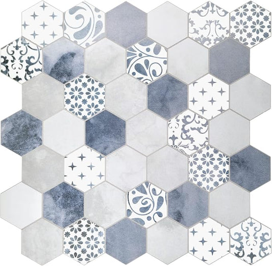 The Tiles Plaza 10-Sheet Peel and Stick Backsplash, Stick On Tiles by TilesandMore