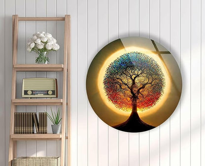 My Photostation.com 24'' Diameter Life of Tree Round Glass Wall Art Tempered - Image 3
