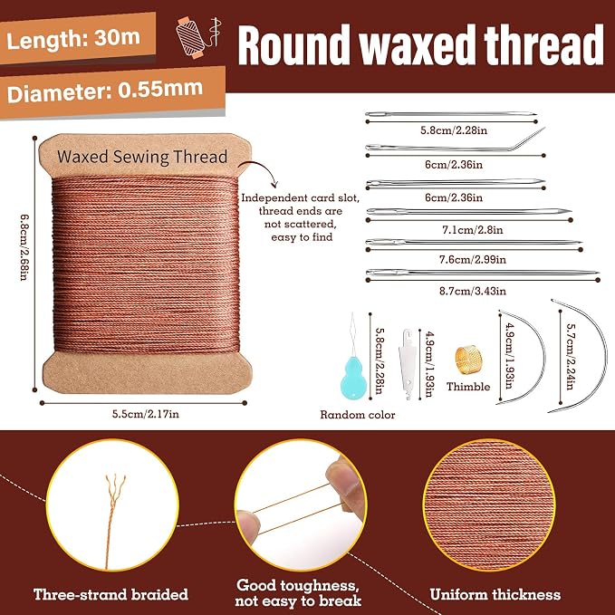 Repair Sewing Kit, Upholstery Needle and Thread Kit - Image 2