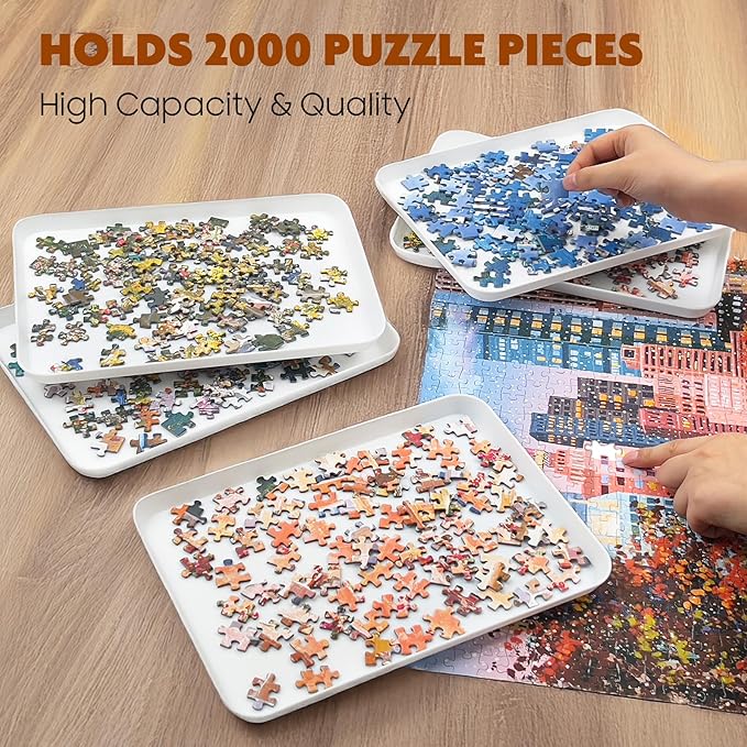11.5 x 8.3 in Puzzle Sorting Trays Stackable - Image 4
