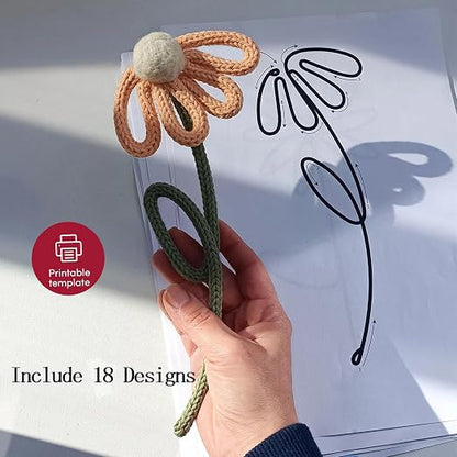 BoFUN Adult Teens Craft Kit for Women DIY Letter Flower- Wire Art Craft Set - Image 2