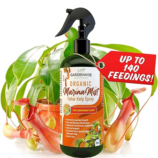 100% Organic Marina Mist Carnivorous Plant Food | Liquid Kelp Foliar Spray by GARDENWISE