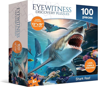 Eyewitness Discovery Puzzle Shark Reef, 100 Piece Jigsaw - Image 2