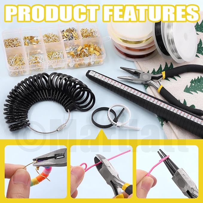 Mardatt 957Pcs Jewelry Making Supplies Kit - Image 3