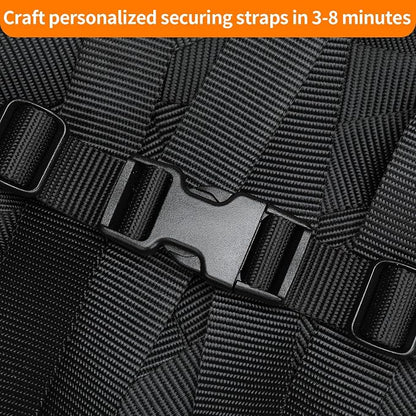 Buckles and Straps Set 1": 6 Yards of Thick Nylon Webbing, 12 Tri-Glide Slide - Image 2