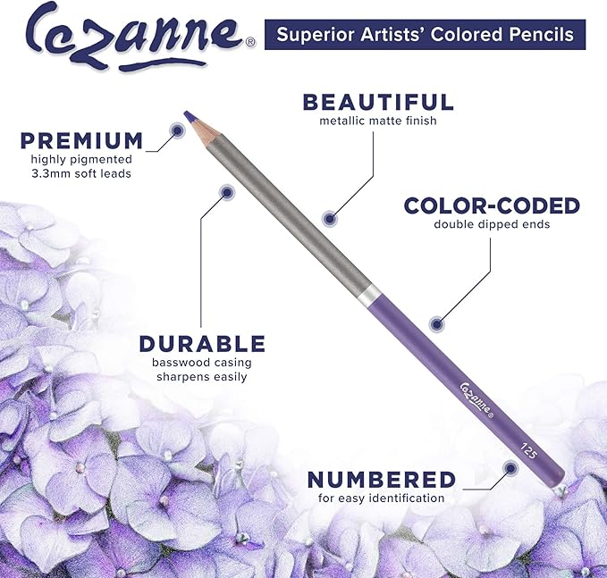 Creative Mark Cezanne Premium Colored Pencils Bright Green 6 Pack - Image 4