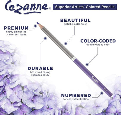 Creative Mark Cezanne Premium Colored Pencils Medium Gray 6 Pack - Image 4