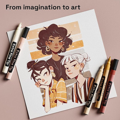 ARTISTRO 12 Skin Tones Paint Markers - Image 9