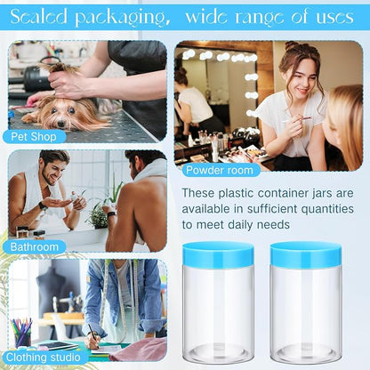 SATINIOR 12 Pack 10 oz Plastic Container Jars - Image 5