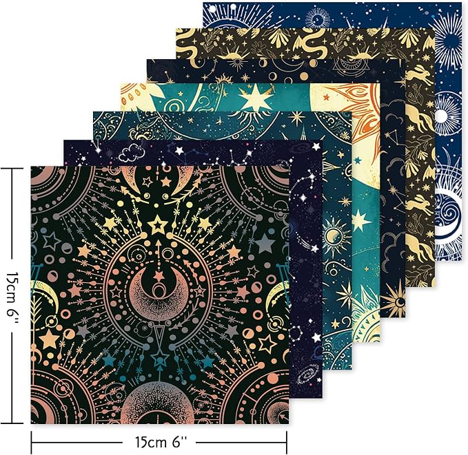 Origami 6x6 Paper Kit 150 Sheets 150 Vivid Colors Double Sided Same Printed - Image 2