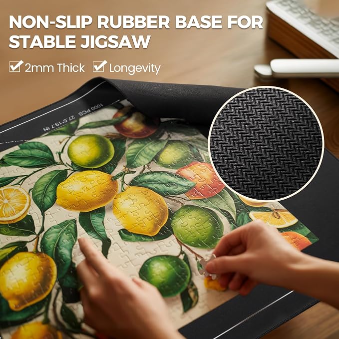 ropoda 1500 Pieces 46" x 26 "Puzzle Mat Roll Up, Puzzle Saver - Image 4