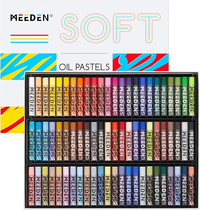 MEEDEN Soft Oil Pastels Set: 72 Vibrant Colors Oil Pastels by MEEDEN