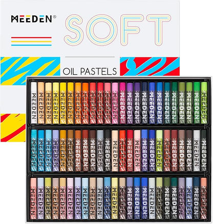 MEEDEN Soft Oil Pastels Set: 72 Vibrant Colors Oil Pastels by MEEDEN