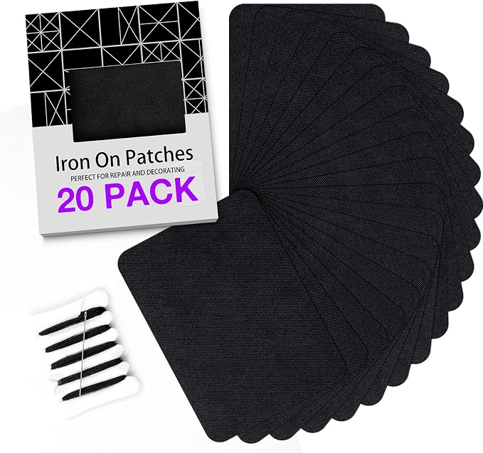 HTVRONT Iron on Patches for Clothing Repair, Fabric Patches Iron on, Classic by HTVRONT