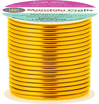 Mandala Crafts 13 Gauge Anodized Aluminum Craft Wire by MandalaCrafts