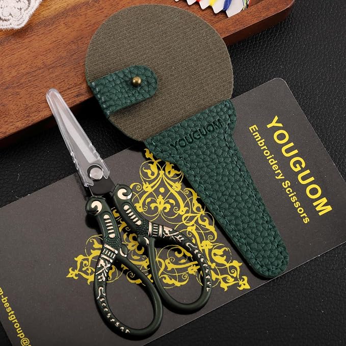 Vintage Craft Scissors with Case, Sharp Sewing Scissor - Image 3