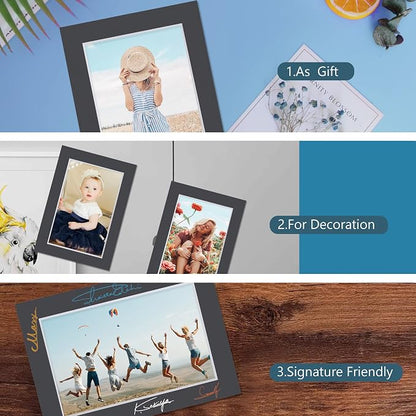 Somime 10 Pack 11x14 Black Picture Mat Kit - Image 3