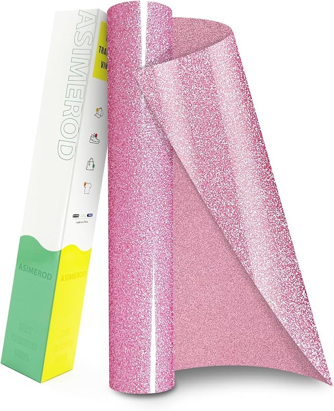 Glitter HTV Heat Transfer Vinyl Rolls- 12" x 10ft. Glitter Iron on Vinyl by Unknown
