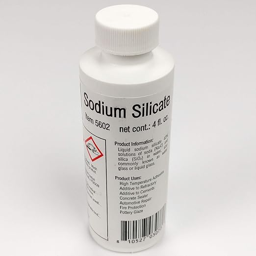 High Temperature Adhesive, 2000F Rated, Sodium Silicate, Water Glass, 40% - Image 2