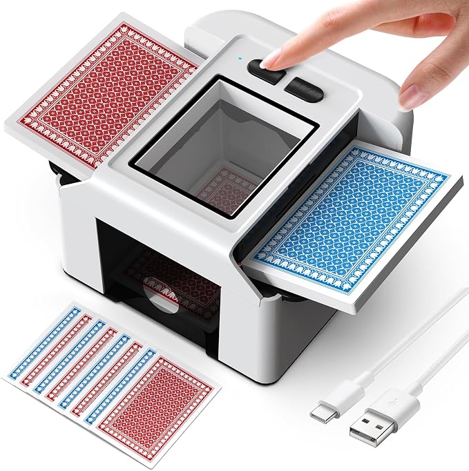 ShinePick Automatic Card Shuffler, Electric Shuffling Machine by ShinePick