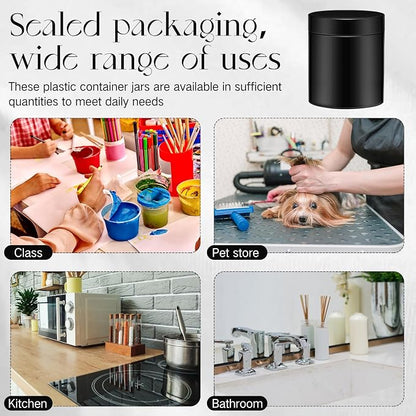 SATINIOR 12 Pack 8 oz Plastic Container Jars - Image 6