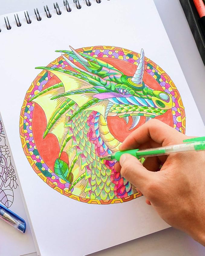 ColorIt Colorful Dragons Adult Coloring Book, Volume I - Image 5