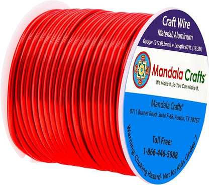 Mandala Crafts 12 Gauge Anodized Aluminum Craft Wire - Image 2