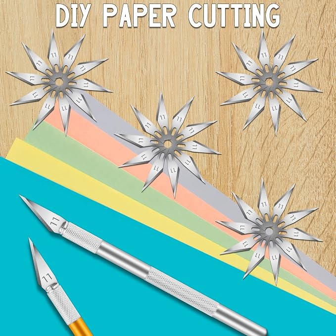 Jetmore 100 Pack Exacto Knife Blades, Hobby & Craft Knife Replacement Blades - Image 6