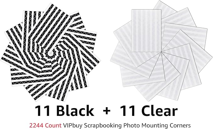 VIPbuy 2244 Count Photo Mounting Corner Stickers Self Adhesive - Image 2