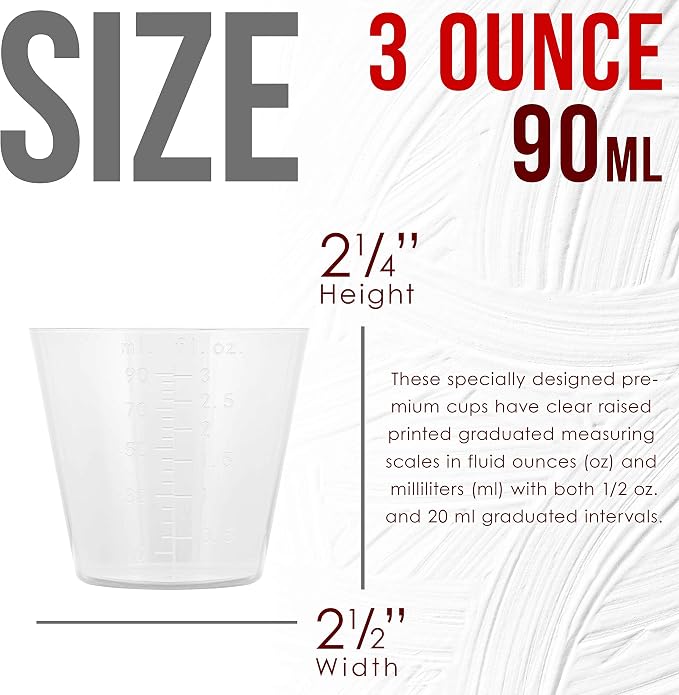 Pouring Masters 3 Oz Liquid Measuring Cups - Image 3