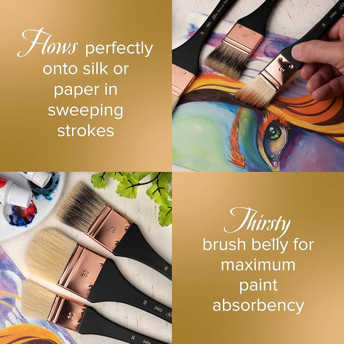 Silver Brush Limited 5403-40 Silver Atelier Oval Mottler Paintbrush - Image 4