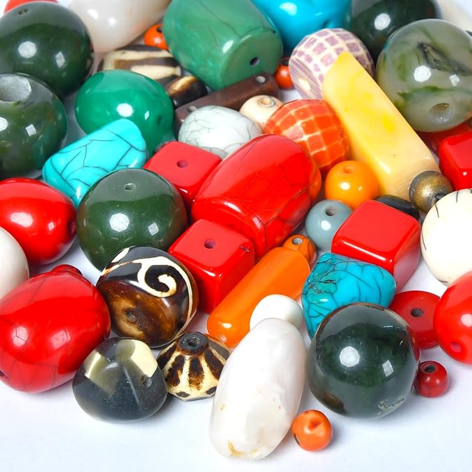 1/2 LB Bag of Assorted Resin Beads - Image 2