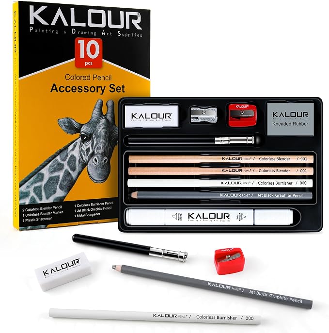 KALOUR Colored Pencil Accessory Kit, by KALOUR