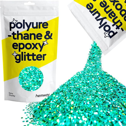 Hemway Polyurethane & Epoxy Resin Glitter 100g / 3.5oz Metallic Crystal Flake by Hemway