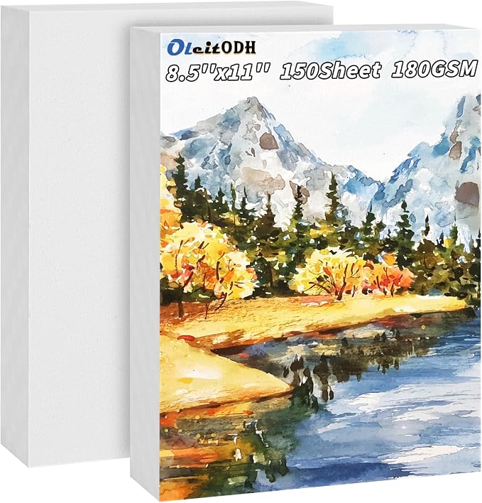 150 Sheets Watercolor Paper Bulk, Finger Paints, Watercolor - Image 8