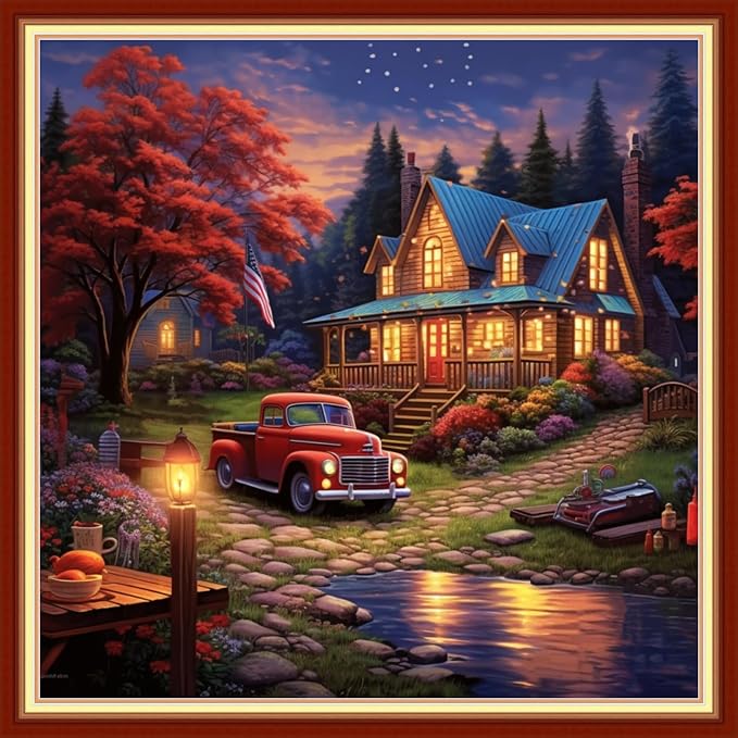 Dimensean Stamped Cross Stitch Kits Full Range of Embroidery Patterns Starter by DimenseanCrossStitchKits
