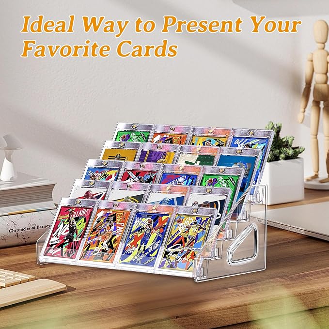 2 Pack 5 Tier Acrylic Card Display Stand, Baseball Cards, Sports Cards - Image 4