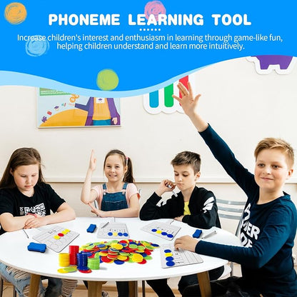 24 Pack Phonemic Awareness Dry Erase Board 8" x 10" Double Sided Handheld - Image 7