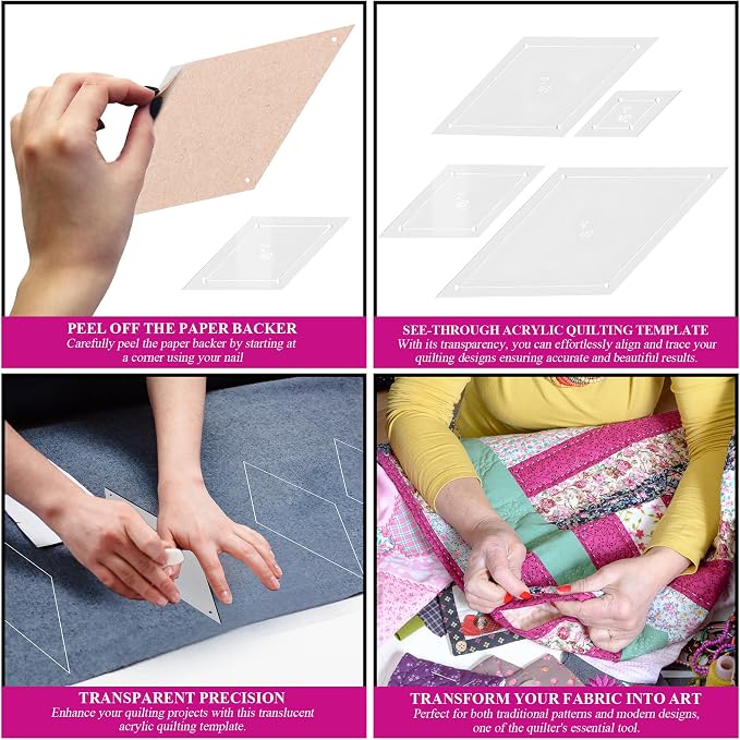 Quilting Acrylic Template Set | Precision Tools - Image 5