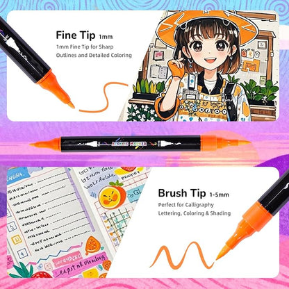 Acrylic Markers, 30 Dual-Tip Paint Pens - Image 3