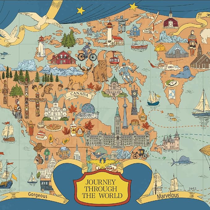 MOMIBOOK Puzzles for Adults 1000 Pieces Jigsaw Puzzles of Journey Through The - Image 4
