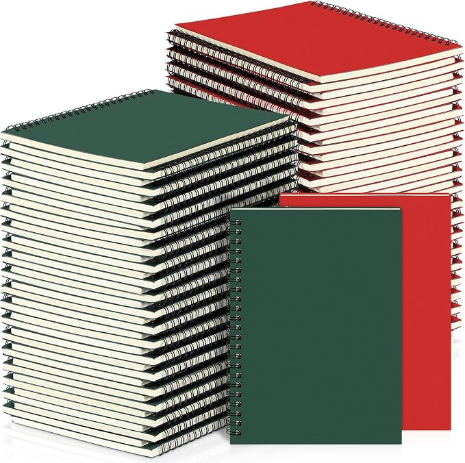 Yahenda 18 Pcs Spiral Notebook Bulk A5 Journal Lined 8.3'' x 5.5'' Writing by Yahenda