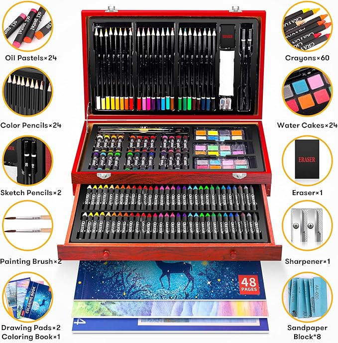 iBayam Art Supplies, 1-Coloring Book, Gift Box - Image 2