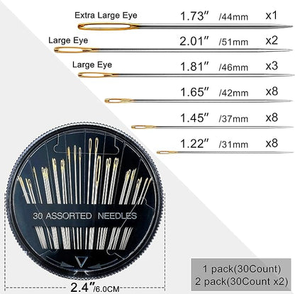 60 Pack, Premium Sewing Needles - Image 2