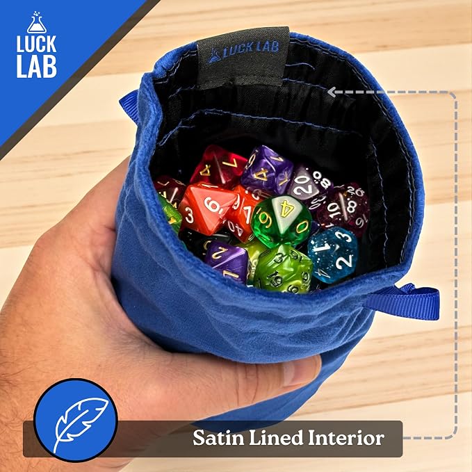 Luck Lab Velvet Drawstring Dice Bag - Image 4